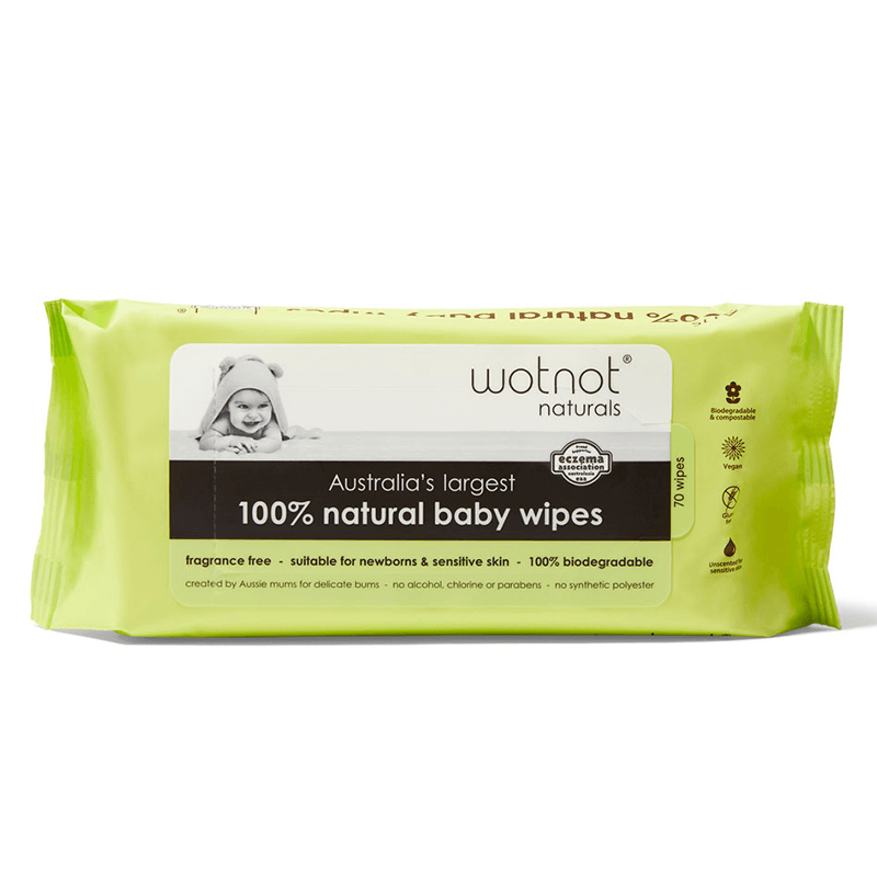 100% Natural Baby Wipes - 6x Value Pack (420 Wipes) - Be Bliss Baby