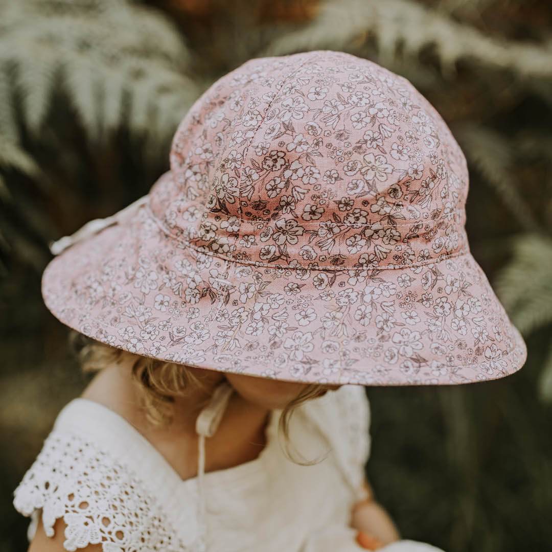 Bedhead Girls Reversible Sun Hat - Florence / Flax - Be Bliss Baby