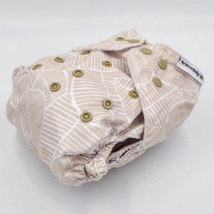 Reusable Modern Cloth Nappy 2.0 - Leaves - Be Bliss Baby