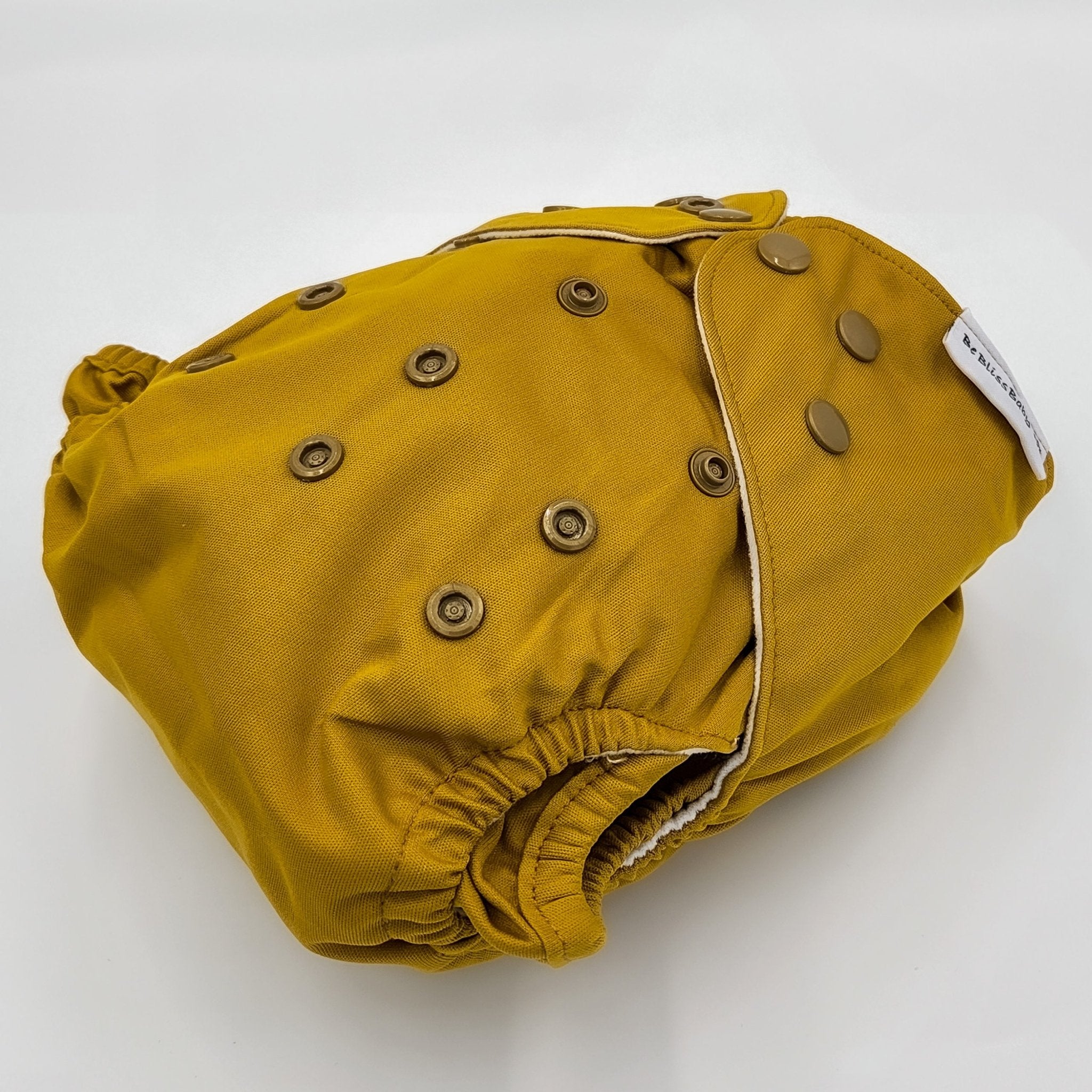 Reusable Modern Cloth Nappy 2.0 - Mustard - Be Bliss Baby