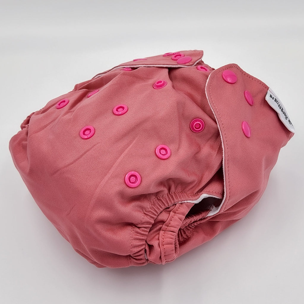 Reusable Modern Cloth Nappy 2.0 - Rose - Be Bliss Baby
