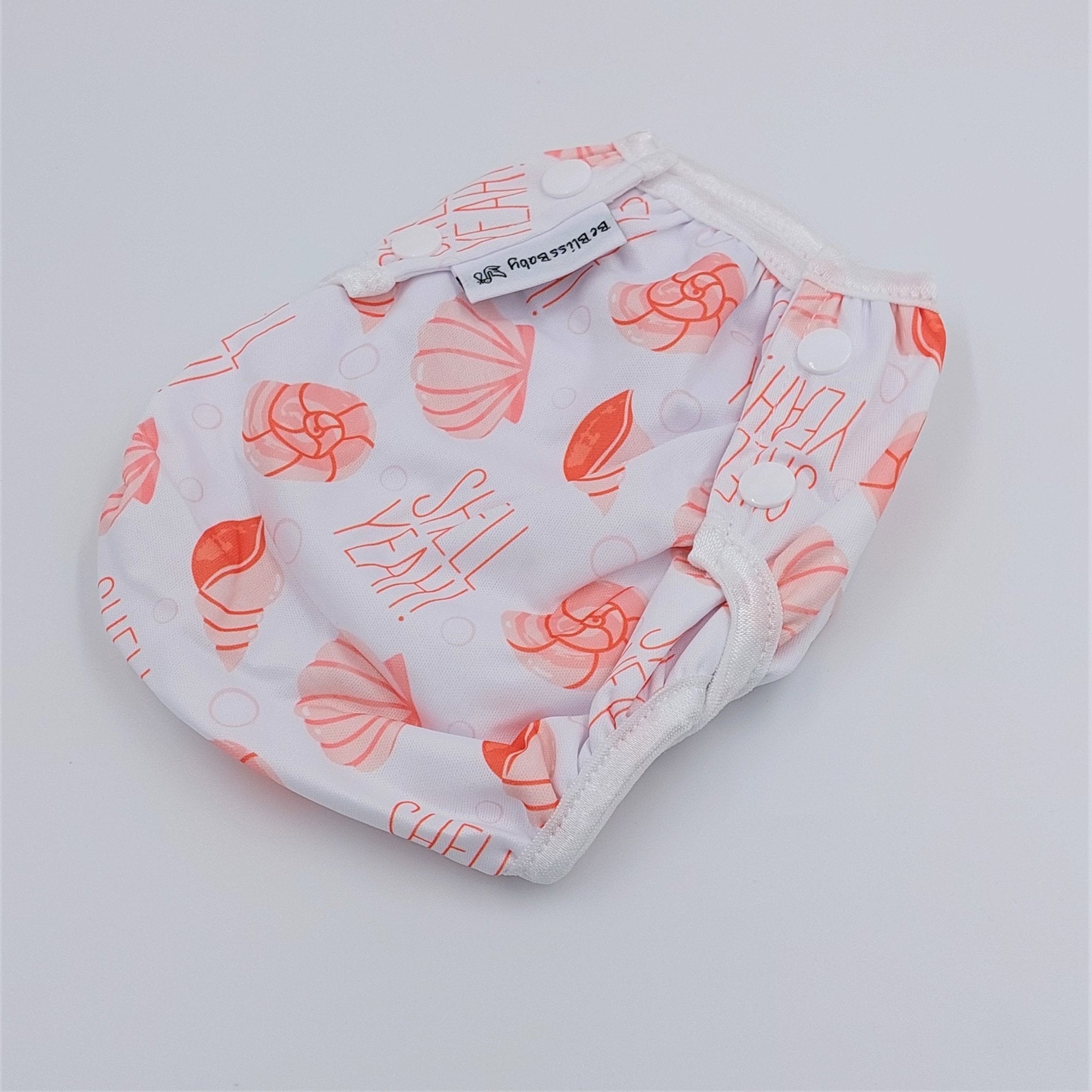 Reusable Swim Nappy - Shell Yeah - Be Bliss Baby