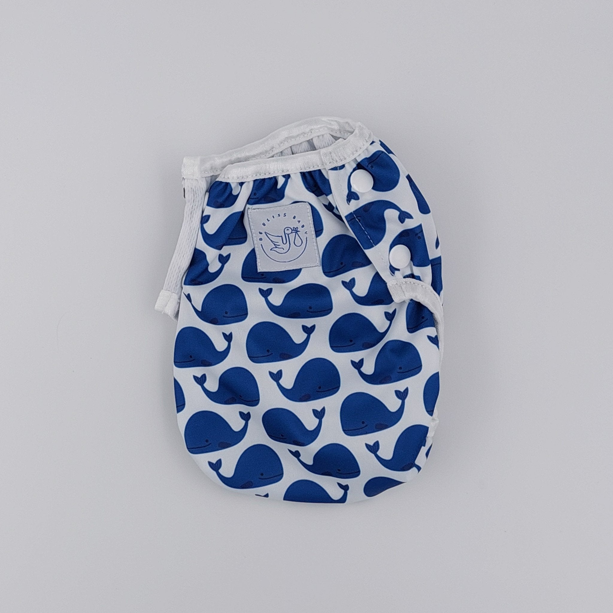 Reusable Swim Nappy - Whales - Be Bliss Baby